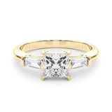 Princess - Cut Baguette Engagement Ring - Free Chérie Diamonds
