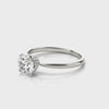 Solitaire Hidden Halo Engagement Ring