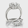 Solitaire Round Halo Engagement Ring