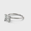 Solitaire Princess-Cut Hidden Halo Ring