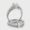Princess-Cut Trellis Engagement Ring