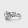 Pear-Cut Halo Engagement Ring