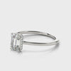 Emerald-Cut Hidden Halo Engagement Ring