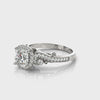 Princess-Cut Halo Engagement Ring