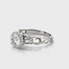 Round Halo Vintage Engagement Ring