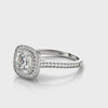 Diamond Prong Halo Engagement Ring