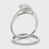 Emerald Solitaire Halo Engagement Ring