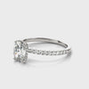 Oval Hidden Halo Ring