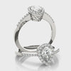 Halo Pear-Cut Engagement Ring