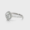 Cushion-Cut Halo Engagement Ring