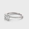Round Hidden Halo Ring