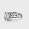 Solitaire Emerald Halo Engagement Ring
