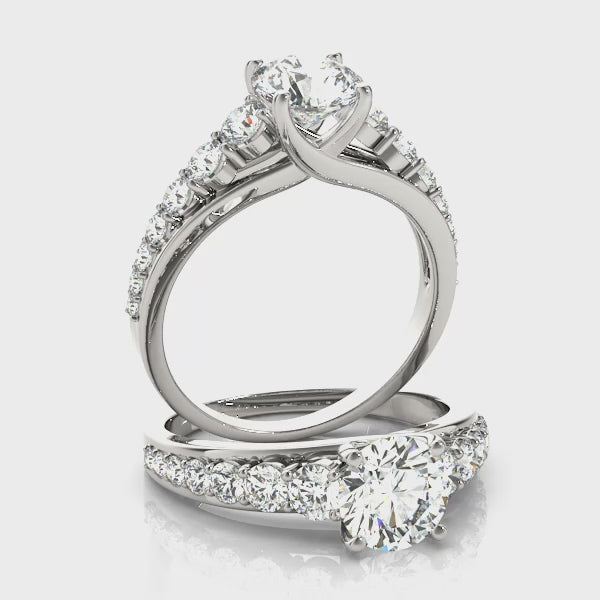 Round-Cut Engagement Ring