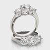 Solitaire Three-Stone Engagement Ring