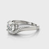 Semi-Mount Round Diamond Engagement Ring