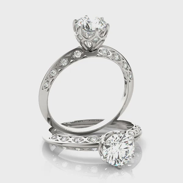 Star Stone Engagement Ring