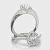 Oval Halo Engagement Ring