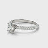 Oval Pave Engagement Ring