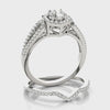 Six-Sided Halo Engagement Ring