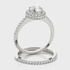 Round Double Halo Engagement Ring