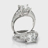 Princess-Cut Multirow Vintage Engagement Ring