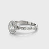 Oval Twist Engagement Ring