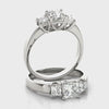 Princess-Cut Trellis Engagement Ring