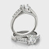 Round Ribbon Engagement Ring