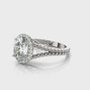 Oval Twist Multirow Engagement Ring