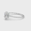 Pear-Cut Hidden Halo Engagement Ring