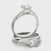 Square Prong Princess Engagement Ring