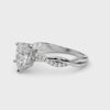 Pear-Cut Side Stone Engagement Ring