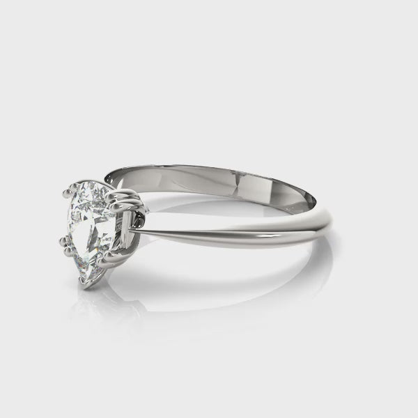 Pear Solitaire Engagement Ring