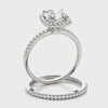 Squared Halo Cushion-Cut Diamond Engagement Ring