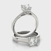 Princess-Cut Trellis Engagement Ring