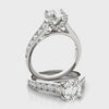 Round Diamond Hidden Halo Engagement Ring