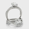 Oval Multirow Halo Engagement Ring
