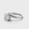 Solitaire Bypass Engagement Ring