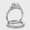 Round Halo Diamond Engagement Ring