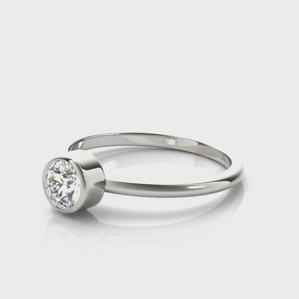 Round Solitaire Engagement Ring