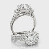 Round Diamond Halo Engagement Ring