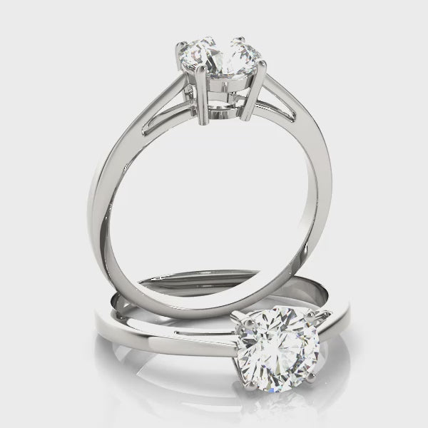 Solitaire Round Engagement Ring