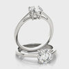 Solitaire Round Engagement Ring