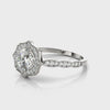 Halo Round-Cut Engagement Ring
