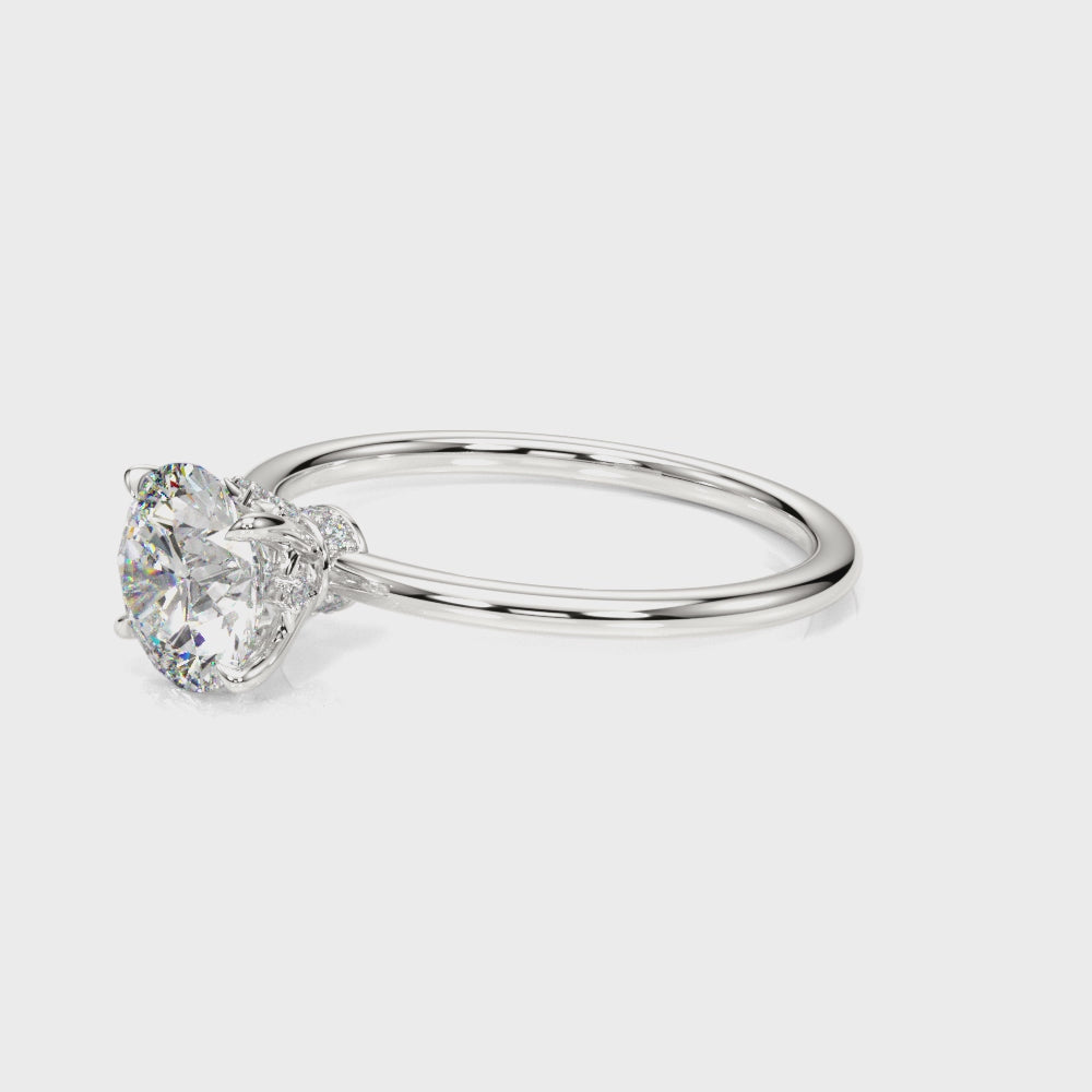 Fancy Stones Hidden Halo Ring