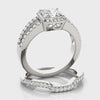 Multirow Cushion Engagement Ring