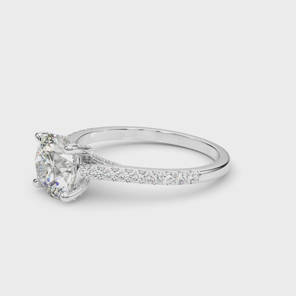 Diamond Prong Engagement Ring
