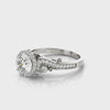 Round Halo Engagement Ring
