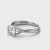 Round Solitaire Twist Engagement Ring