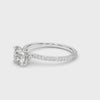 Round Hidden Halo Engagement Ring